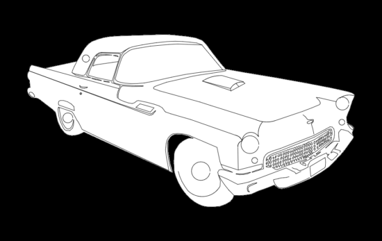 55 T bird K dxf File