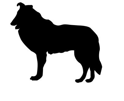 Collie Silhouette DXF File