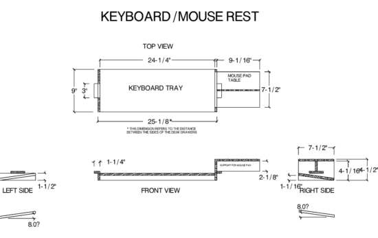 Computer Tray dxf file