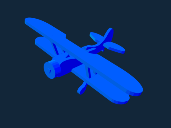 Waco UPF-7 Biplane stl file