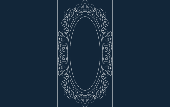 Mirror Frame dxf file