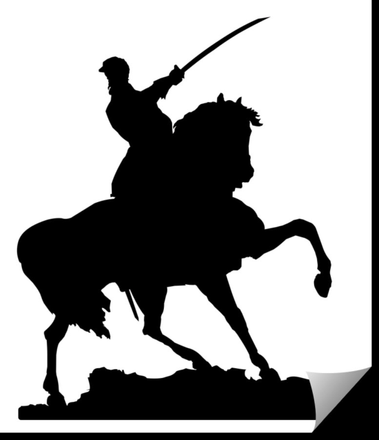 Mounted Cavalry Officer dxf file