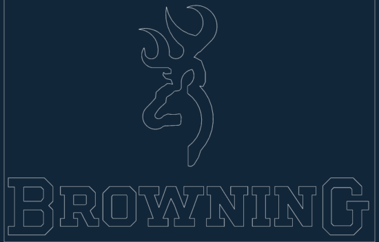 browning logo.dxf