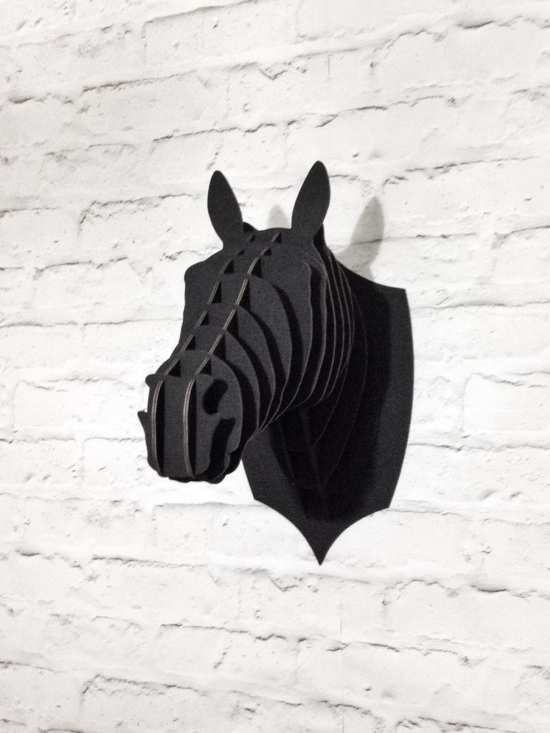 Laser Cut Horse Trophy Head Free Vector