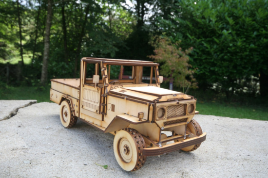 Laser Cut Toyota Land Cruiser bj-44 Free Vector