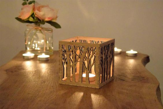 Laser Cut Night Light Lamp Free Vector