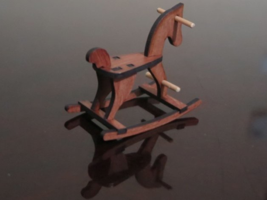 Laser Cut Rocking Horse 6mm MDF DXF File