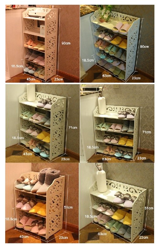 Laser Cut Shoe Storage Racks Free Vector