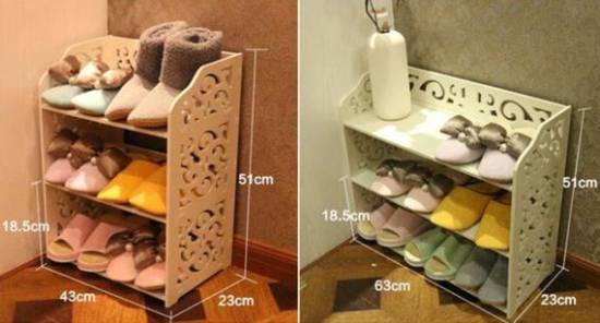 Laser Cut Shoe Basket Storage Shoe Bin Storage Free Vector