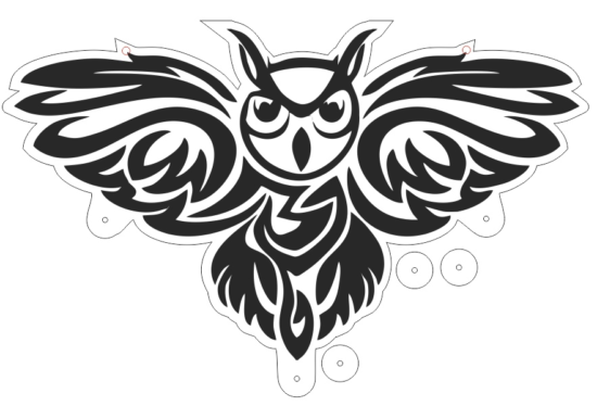 Owl Laser Cut Free Vector