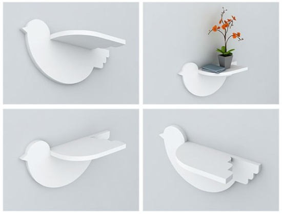 Bird Shelf 20mm Laser Cut Free Vector