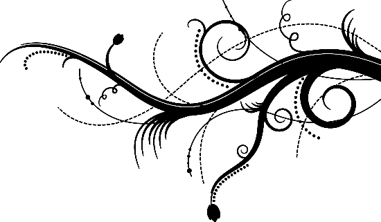 Swirl Abstract Branches Vector Art Free Vector