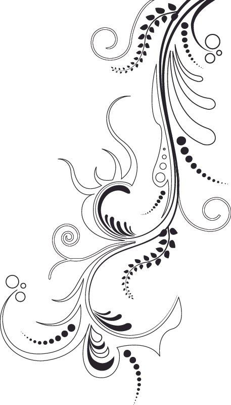 Black Abstract Vine Vector Free Vector