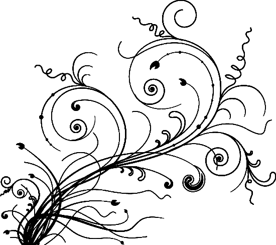 Abstract Vine Branches Vector Art Free Vector