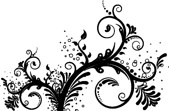 Vector Swirl Floral Ornaments Free Vector