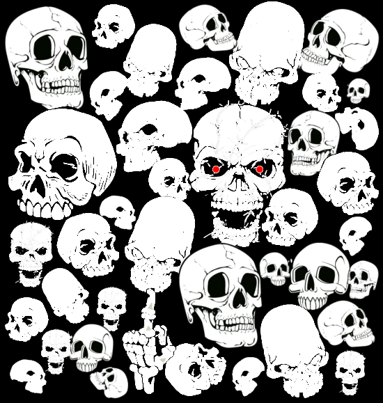 Horror Skull Vector Collection Free Vector