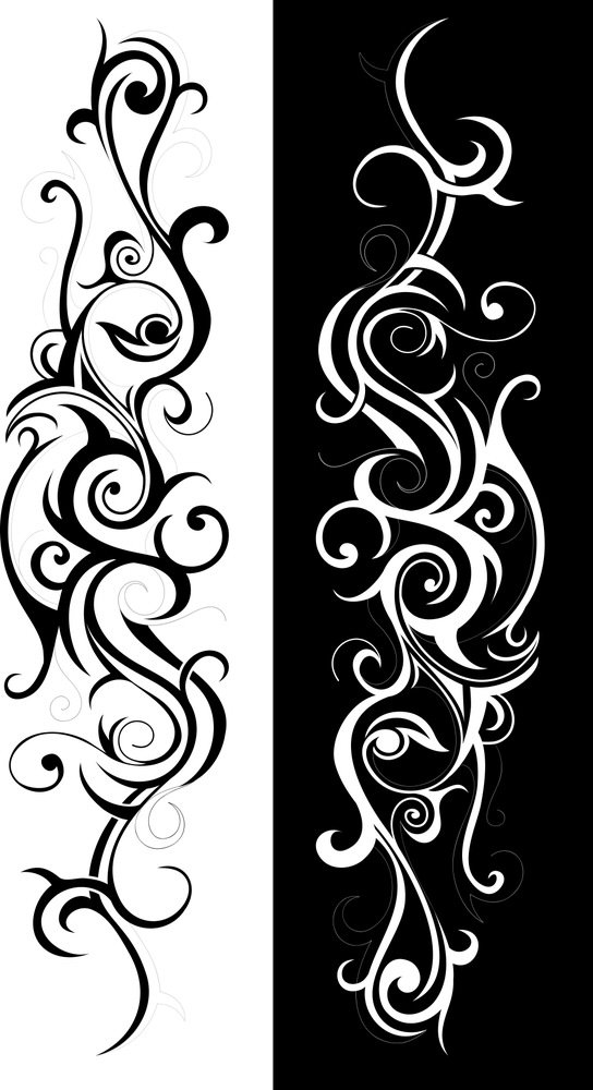 Tribal Art Swirl Vector Free Vector