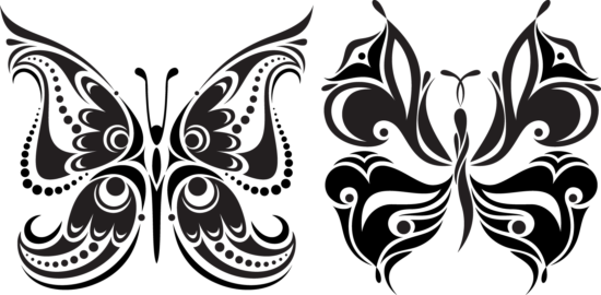 Tattoo Butterflies Free Vector Free Vector