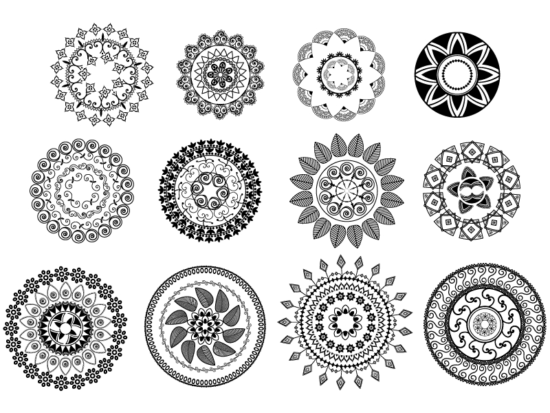 Classical Tradition Pattern Vector Set Free Vector