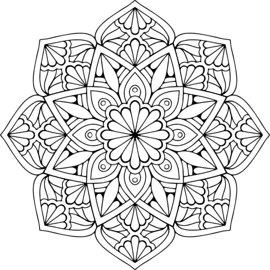 Mandala Floral Vector Free Vector