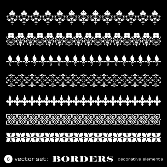 Decorative Borders Vectors Free Vector