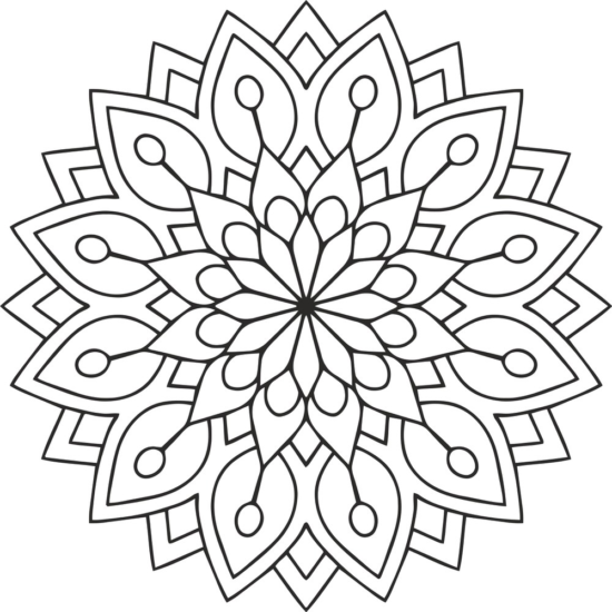 Mandala Des Flower Free Vector