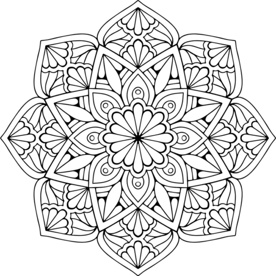 Mandala Floral Free Vector