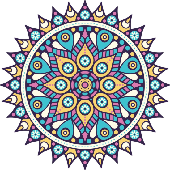 Multicolored Mandala Free Vector