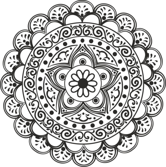 Mandala Star Free Vector