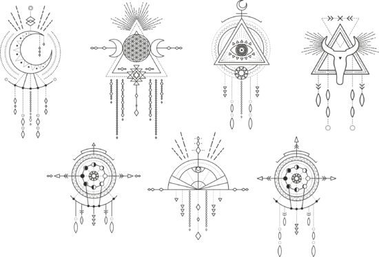 Shaman Mandalas Free Vector