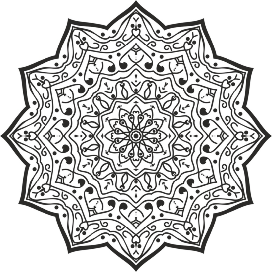 Luxury Mandala Design Free Vector