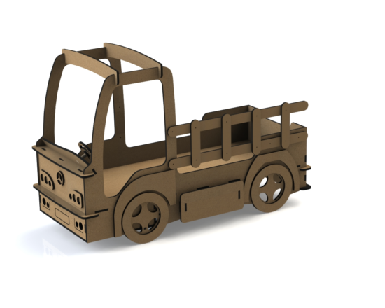 Laser Cut DIY Car Shaped Beds For Toddlers Free Vector