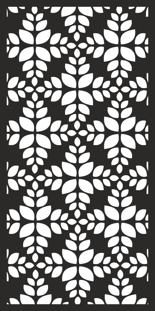 Decorative Screen Pattern for Laser Cutting Free Vector