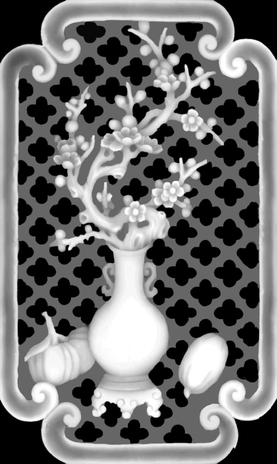 Vase Grayscale Image for CNC BMP File