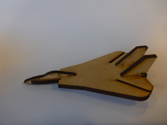 Lasercut Mini F14 Tomcat Fighter Aircraft DXF File