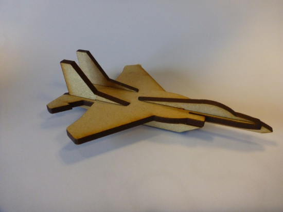 Laser Cut Mini F15 Fighter Aircraft Ascii DXF File