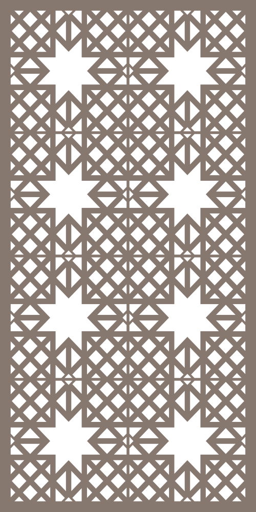 Modular Decorative Screen Panel Pattern Vector Free Vector