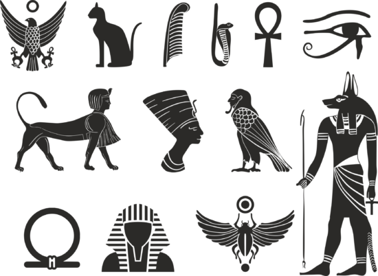 Egyptian Set Free Vector