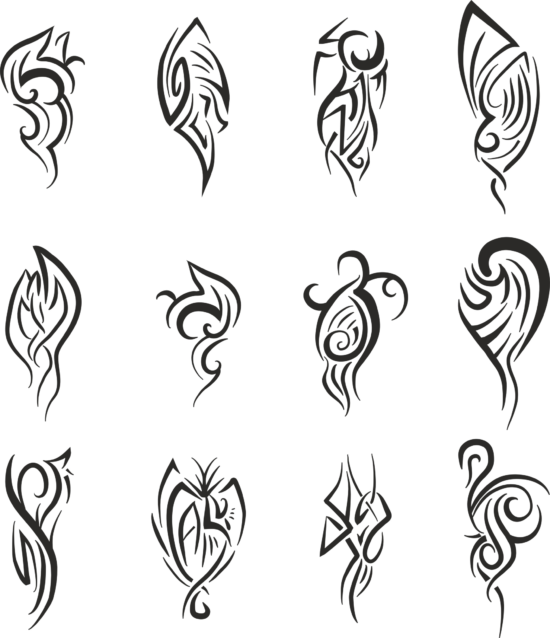 Tribal Vector Set Free Vector