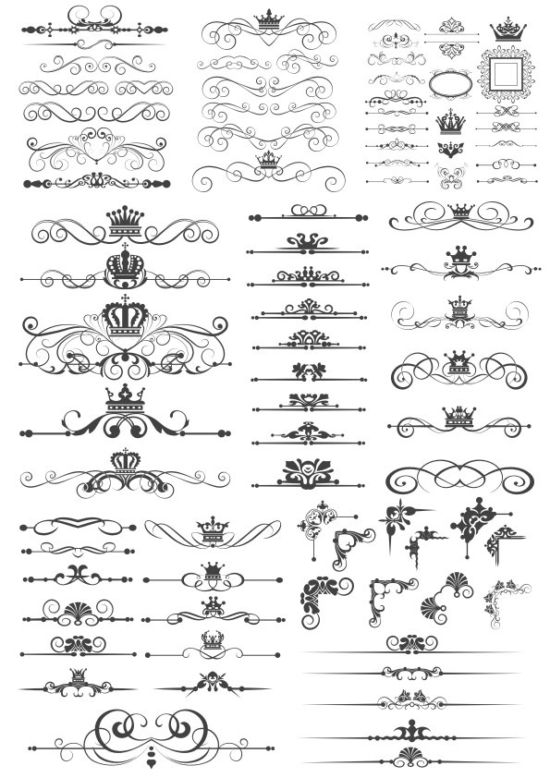 Royal Crown Border Art Vectors Free Vector