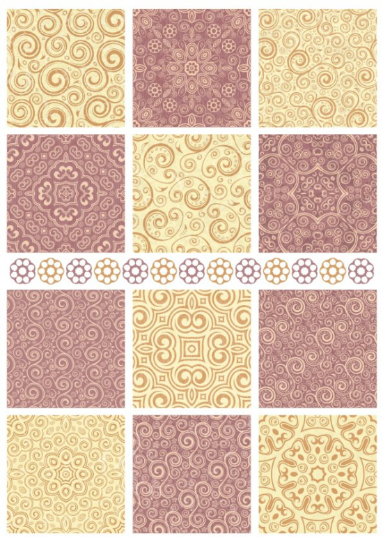 Seamless Floral Background Patterns Free Vector