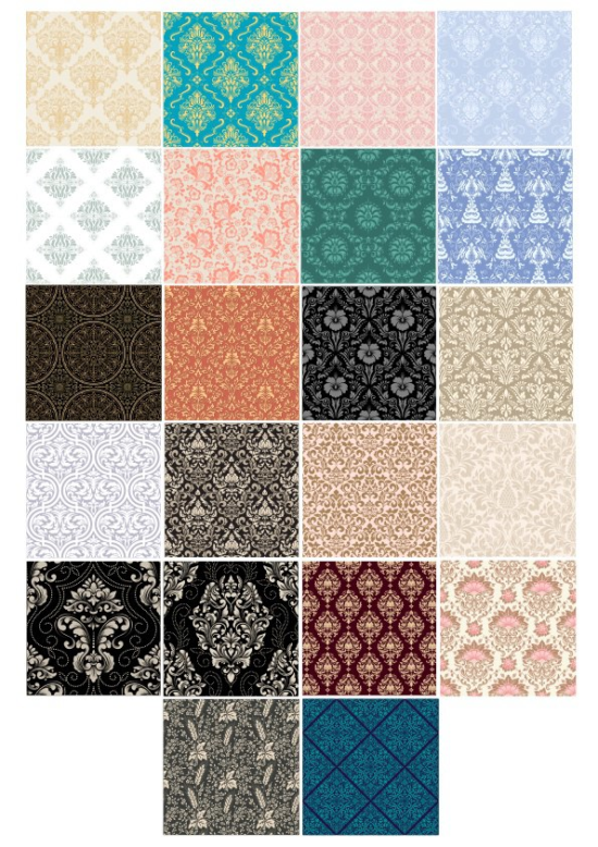 Background Pattern Set Free Vector