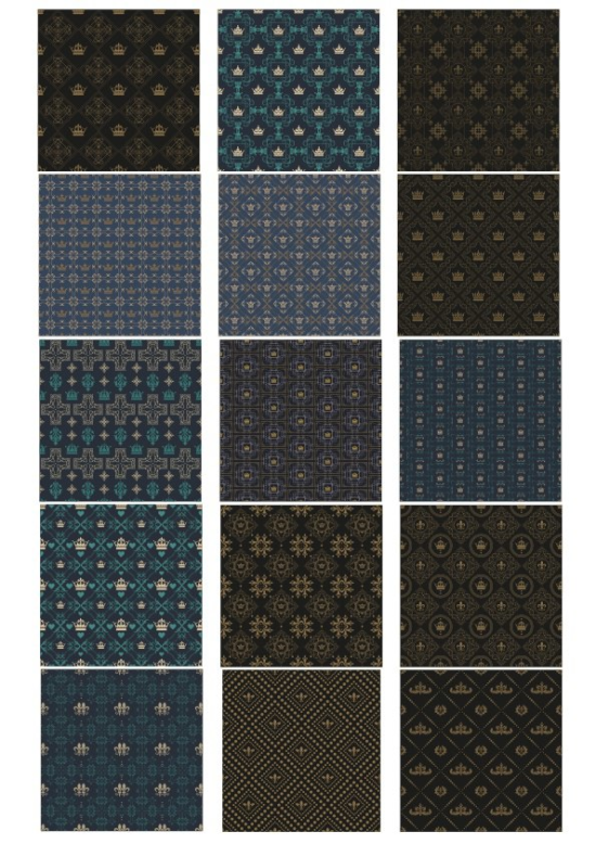 Dark Pattern Set Free Vector