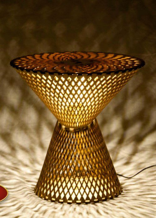 Table Lamp Laser Cut Free Vector