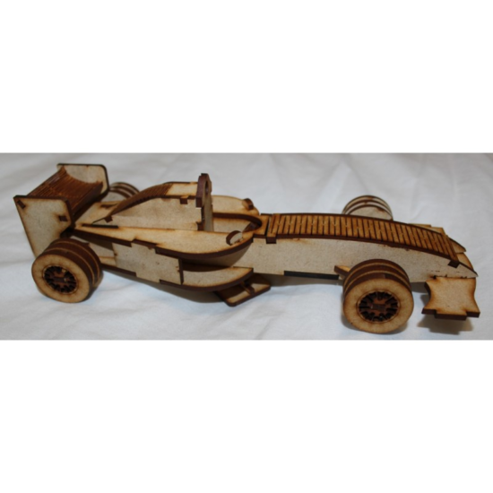 Formula One Car Laser Cut 3mm Free Vector