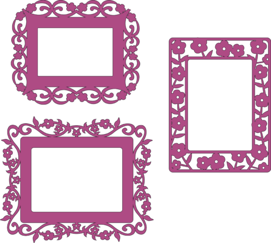 Frames Laser Cut Free Vector