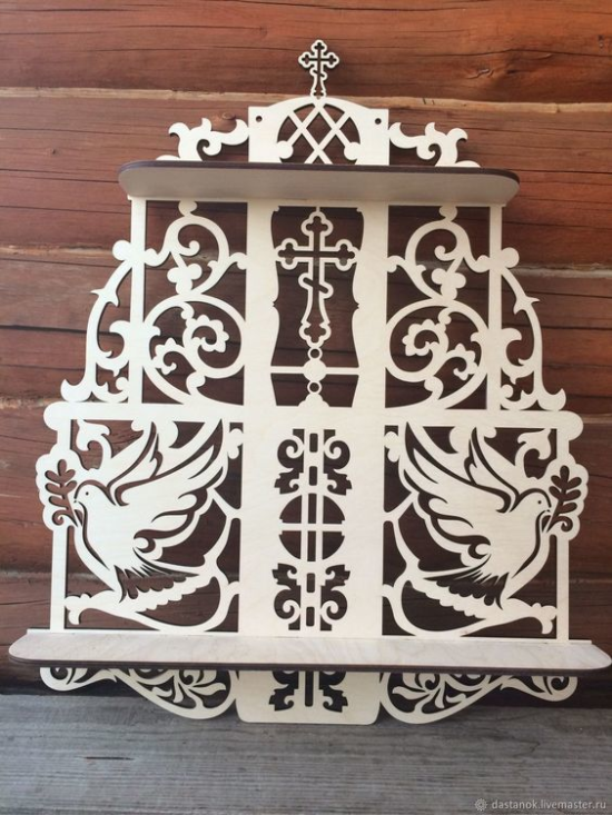 Ornamental Shelf Laser Cut CNC Plans Free Vector