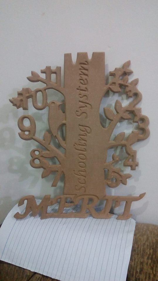 Clock Tree Design Laser Cut DXF File