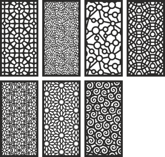 Screen Pattern Collection Free Vector