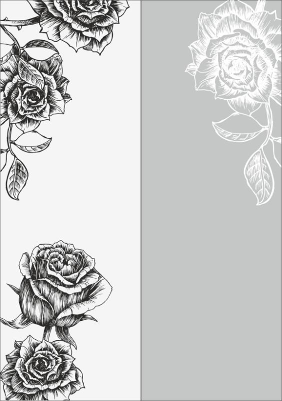 Rose Sandblast Pattern Free Vector